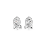 Gold Jewelry DDER-001, Marquise center stone, White Gold, view 4