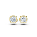 Gold Jewelry, Cushion center stone, Yellow Gold