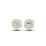 Gold Jewelry, Cushion center stone, Yellow Gold