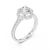 Gold Ring DDLR-670, White Gold, view 2