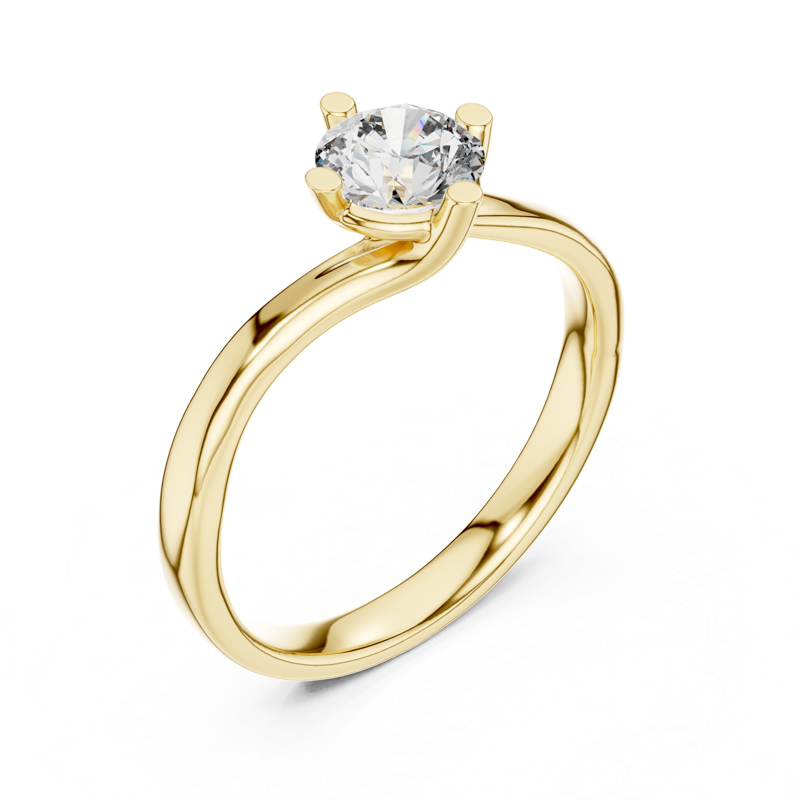 Gold Ring L03-1211, Yellow Gold, view 2