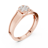 Gold Ring DDLR-825, Rose Gold, view 2