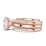 Gold Ring DDLR-949, Rose Gold, view 3