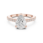 Gold Ring DDLR-915, Rose Gold, view 4