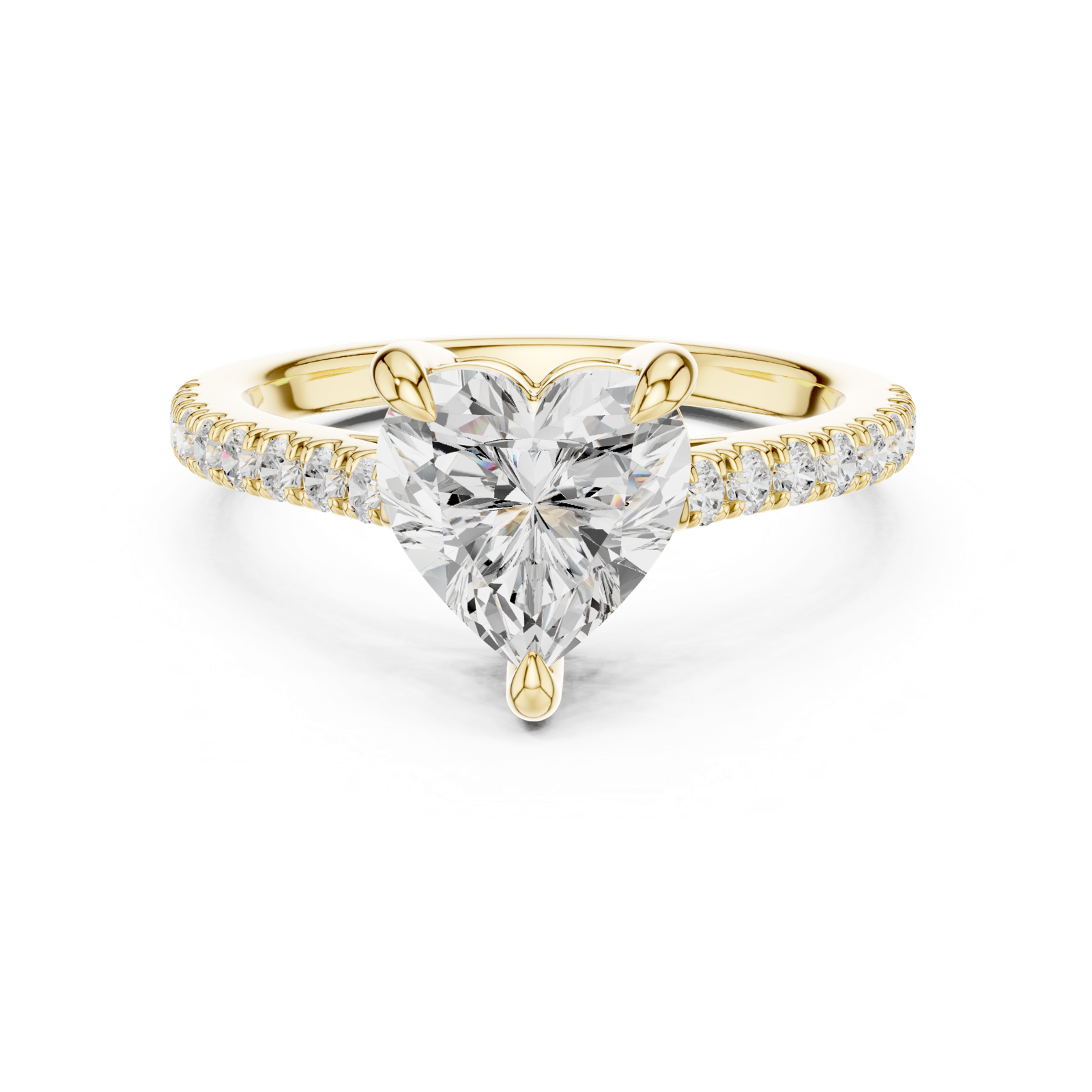 Gold Ring DDLR-878, Yellow Gold, view 4