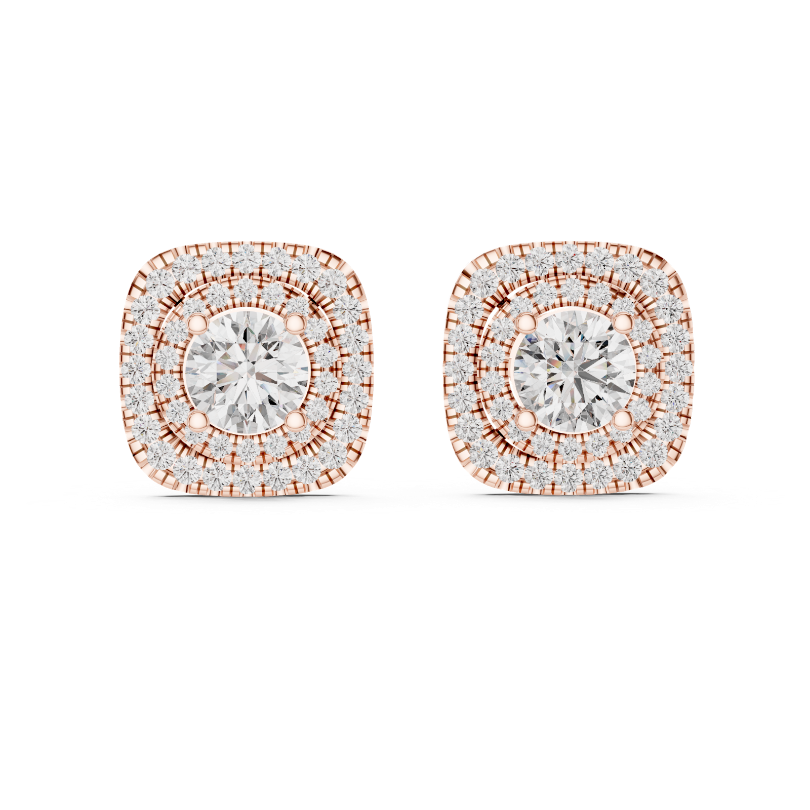 Gold Earrings ER-0010, Rose Gold