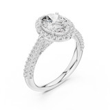 Gold Ring DDLR-364, White Gold, view 2