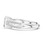 Gold Ring DDLR-712, White Gold, view 3