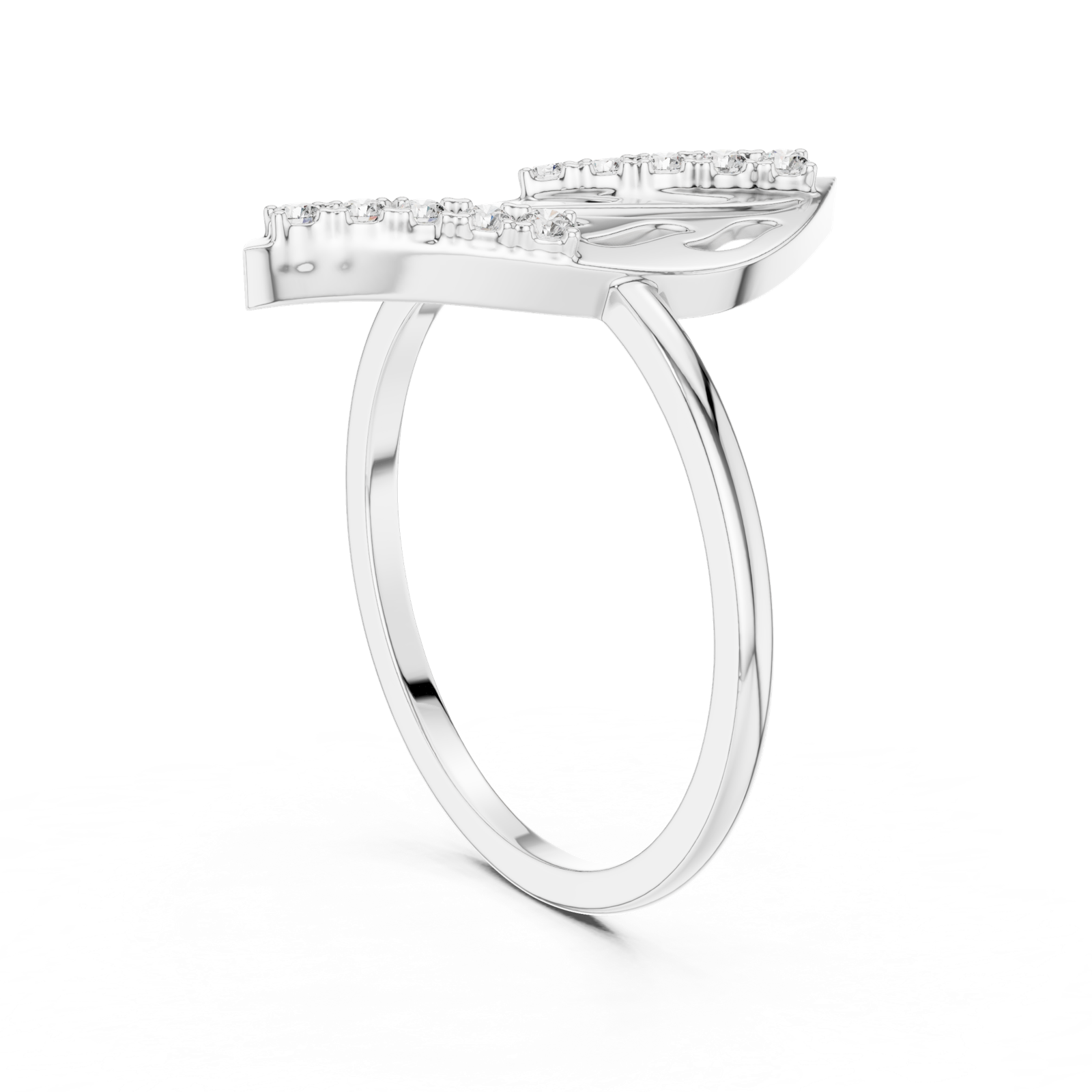 Gold Ring DR-6246, White Gold, view 1