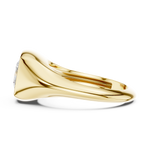 Gold Jewelry L36-4, Cushion center stone, Yellow Gold, view 3