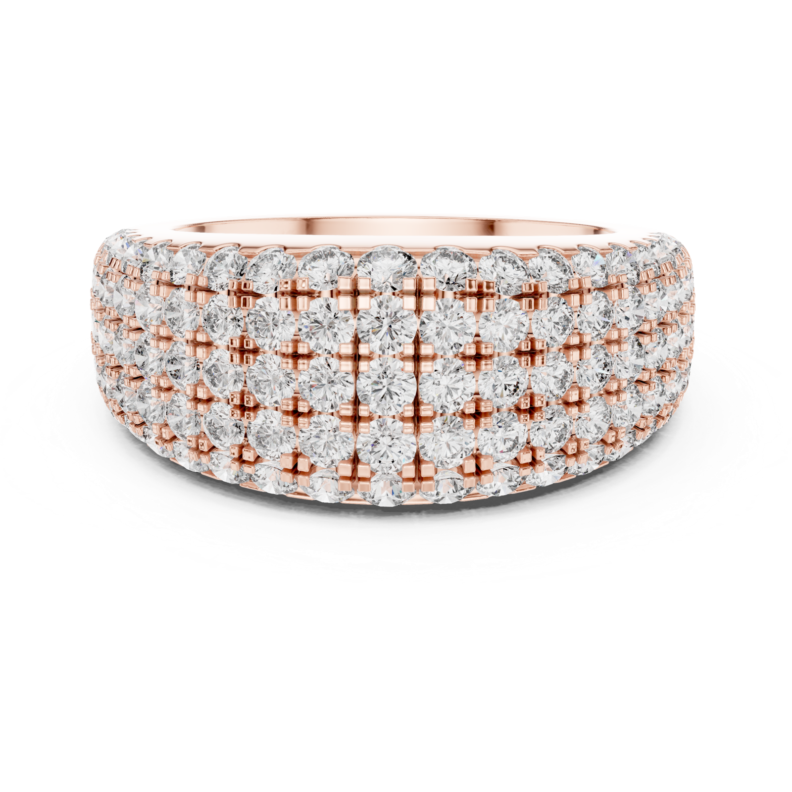 Gold Ring L03-02, Rose Gold, view 4