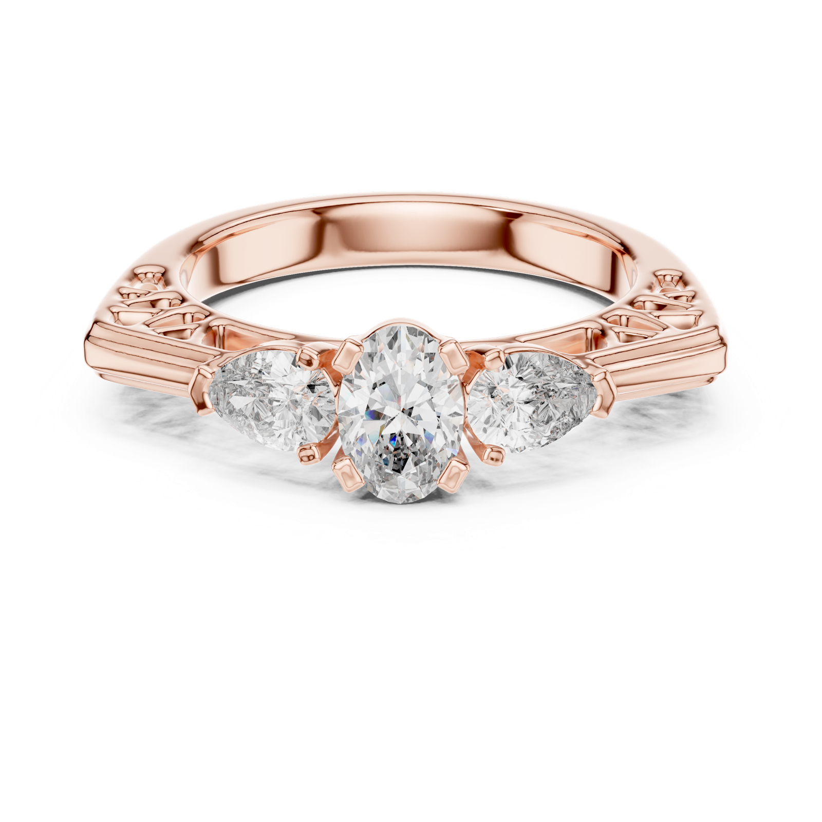 Gold Ring LR-0031, Rose Gold