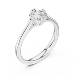 Gold Ring DDLR-541, White Gold, view 2