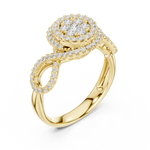Gold Ring DDLR-757, Yellow Gold, view 2