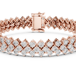 Gold Bracelet FBR0138, Rose Gold, view 4