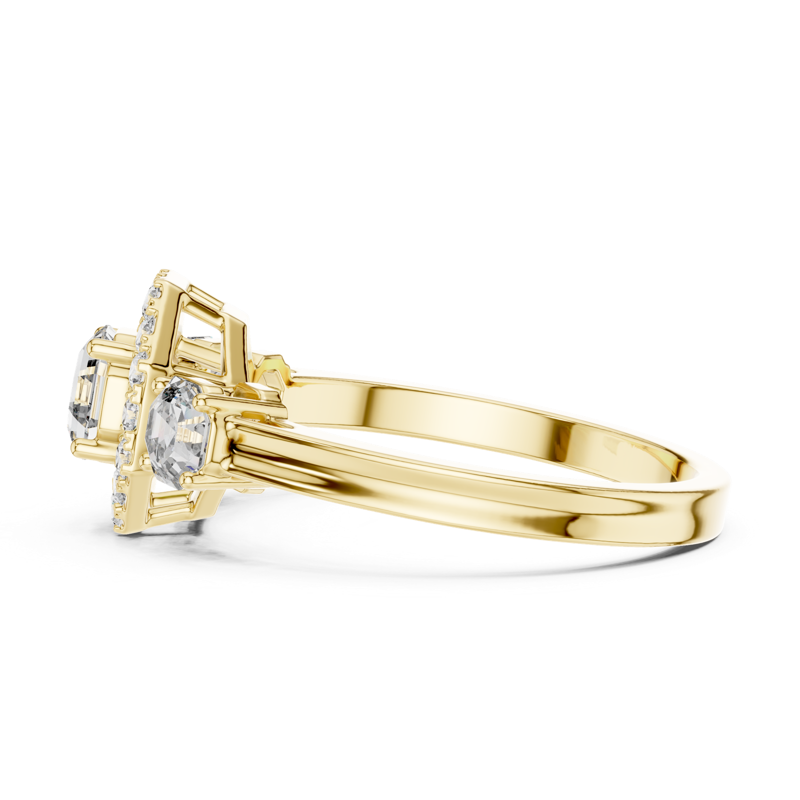 Gold Ring LR-0032, Yellow Gold, view 3