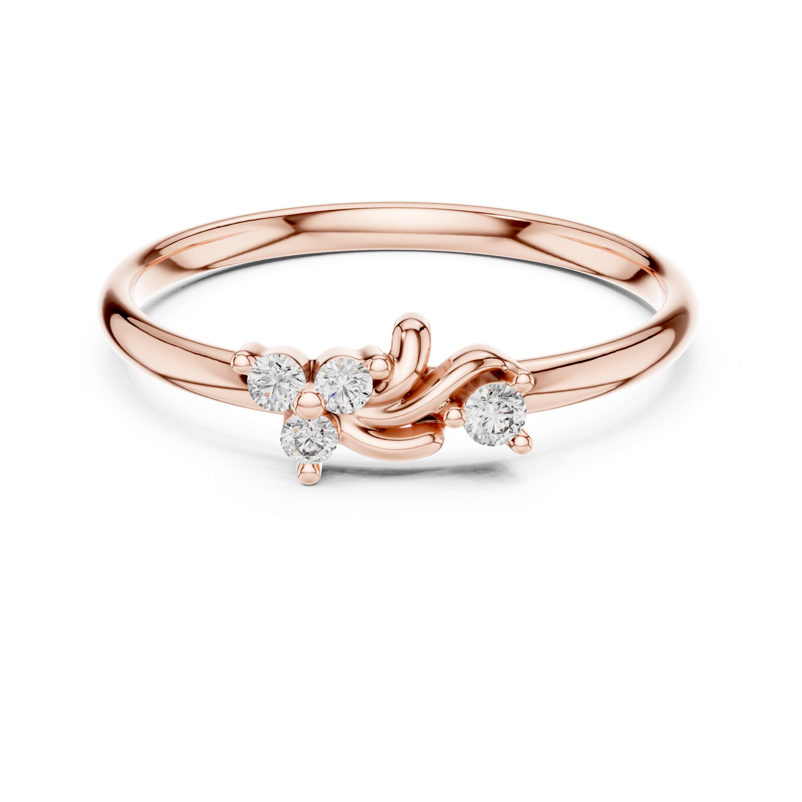 Gold Ring 1 (359), Rose Gold, view 4