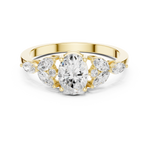 Gold Ring HLR-43, Yellow Gold, view 4