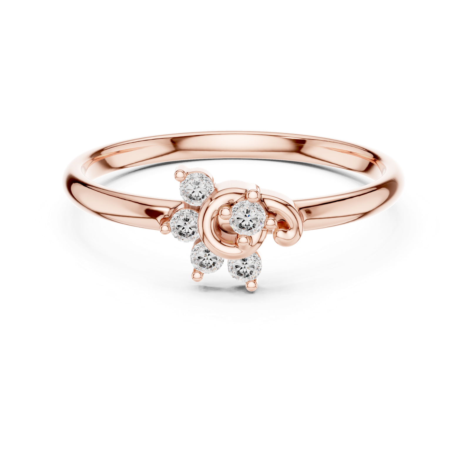 Gold Ring 1 (372), Rose Gold, view 4