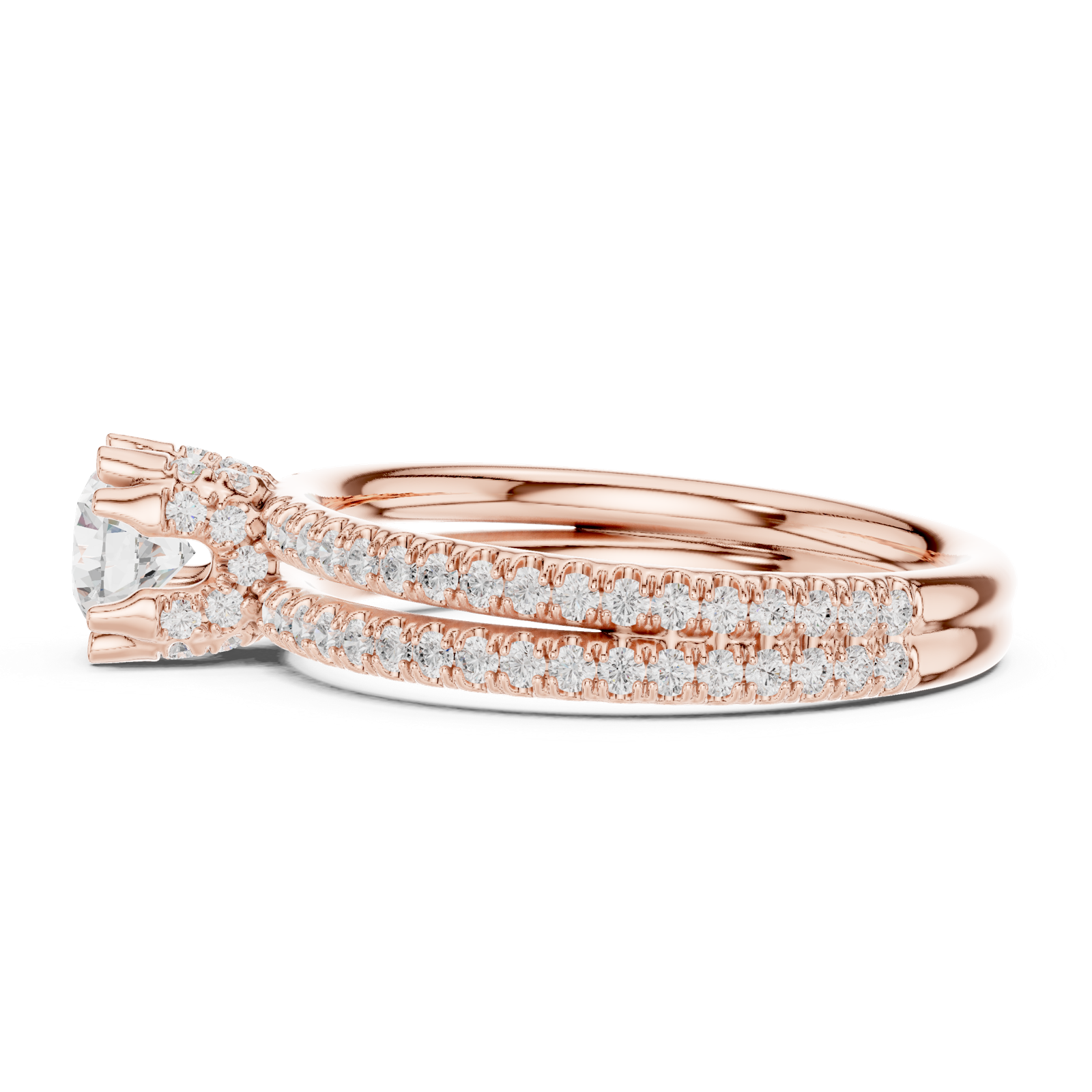 Gold Ring LR-0342, Rose Gold, view 3