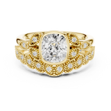 Gold Ring DDLR-290, Yellow Gold, view 4