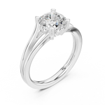 Gold Ring DDLR-574, White Gold, view 2
