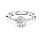 Gold Ring DDLR-553, White Gold, view 4