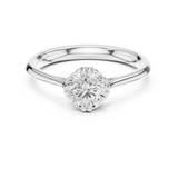 Gold Ring DDLR-553, White Gold, view 4