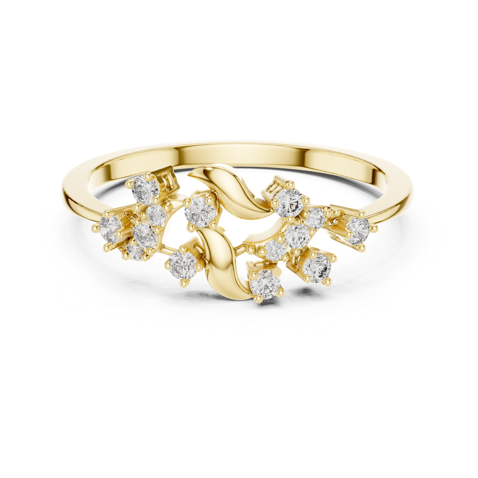 Gold Ring LR-01 (68), Yellow Gold, view 4