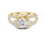 Gold Ring DDLR-794, Yellow Gold, view 4