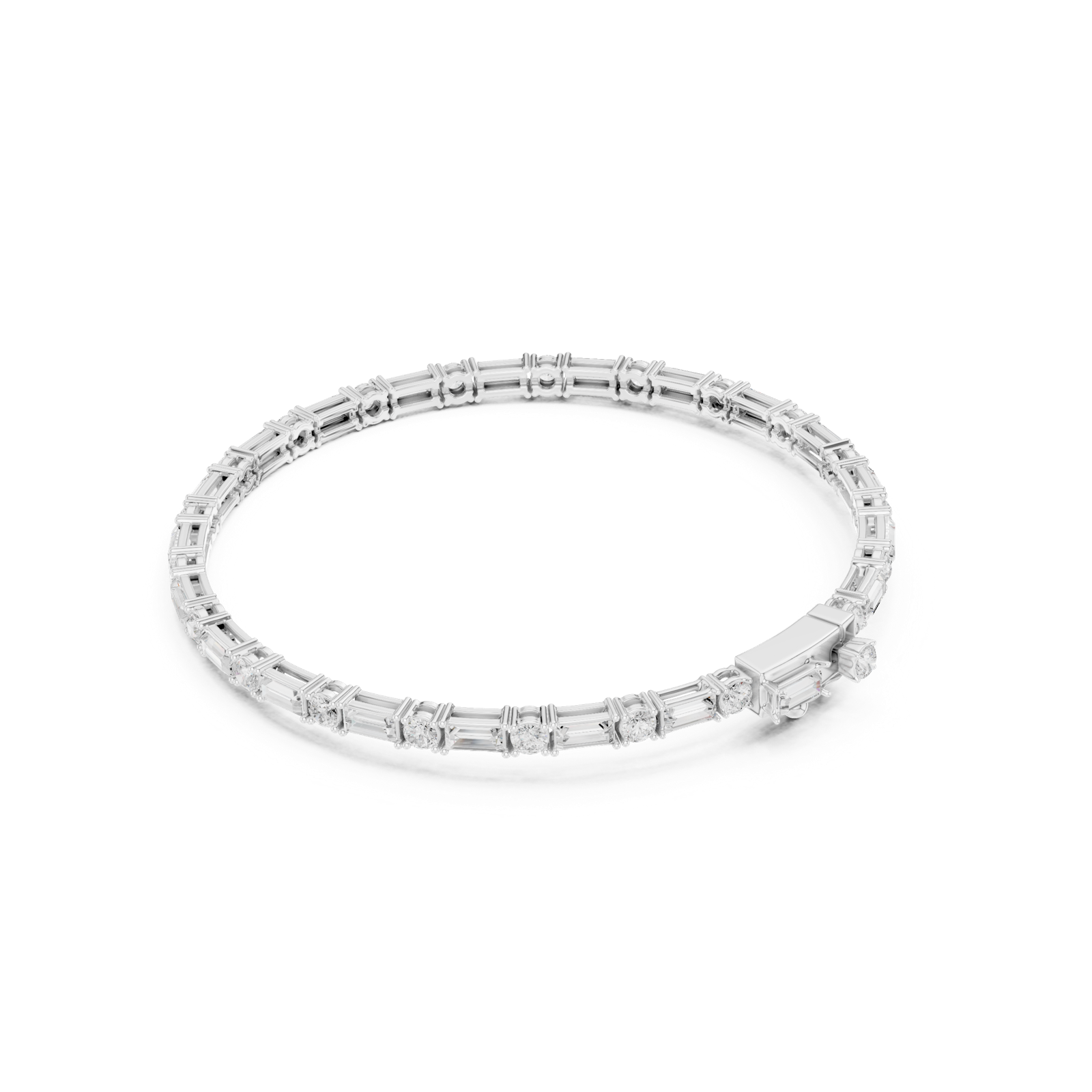 Gold Bracelet SBMB (1), White Gold, view 2
