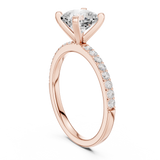 Gold Ring DDLR-885, Rose Gold, view 1
