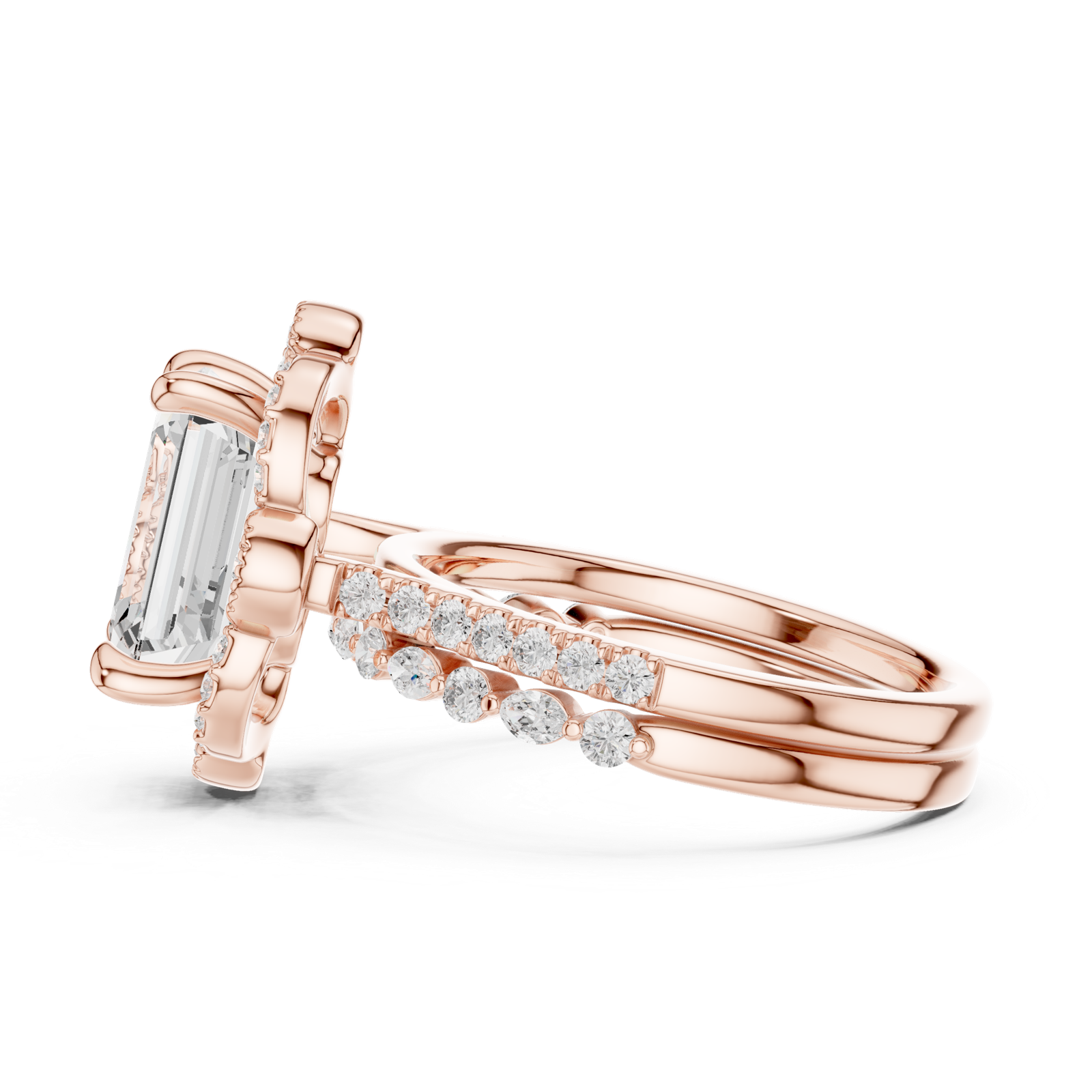 Gold Ring DDLR-442, Rose Gold, view 3