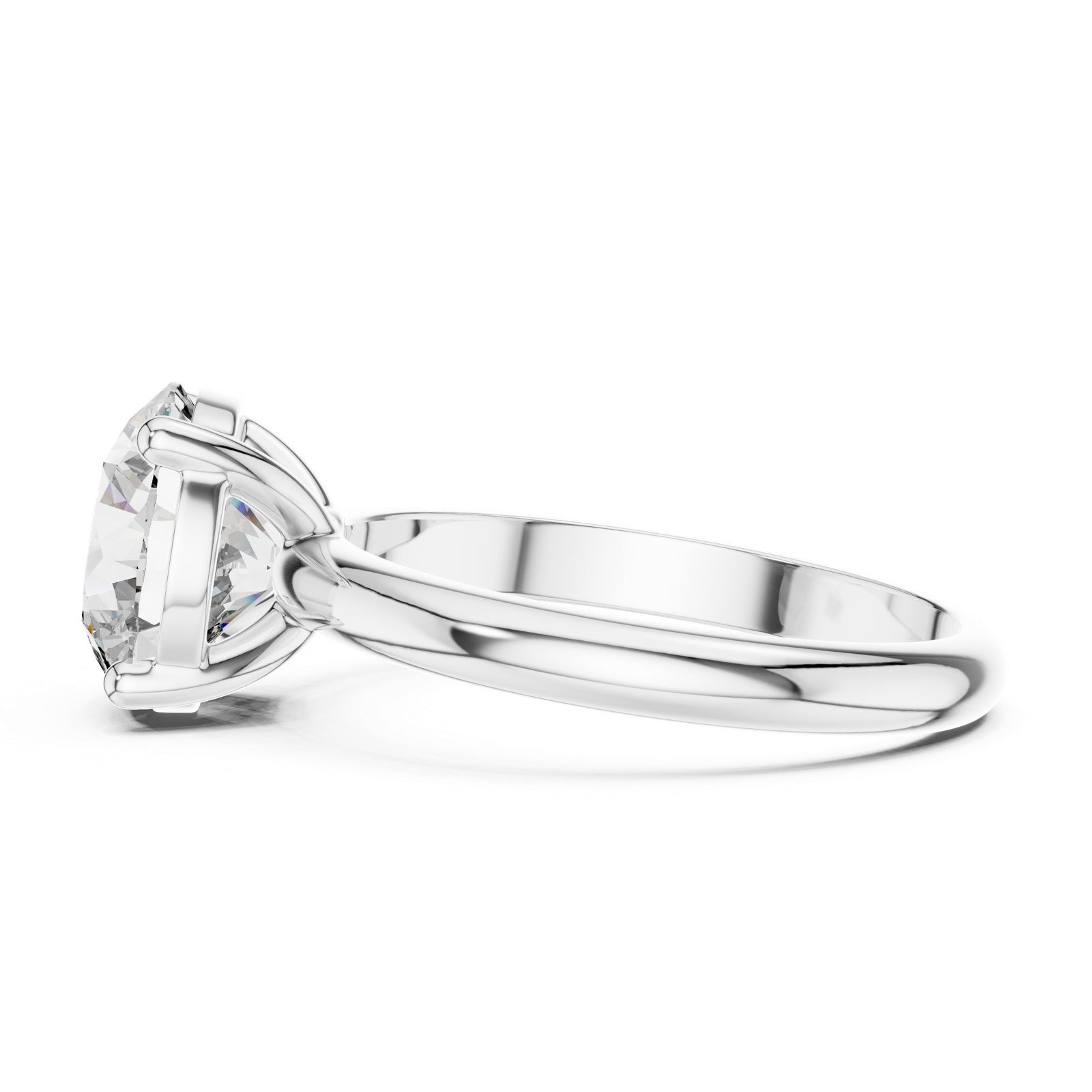Gold Ring DDLR-054, White Gold, view 3