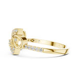 Gold Ring LR-01 (56), Yellow Gold, view 3
