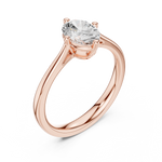 Gold Ring DDLR-569, Rose Gold, view 2