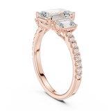 Gold Ring DDLR-790, Rose Gold, view 1