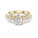Gold Ring DDLR-705, Yellow Gold, view 4