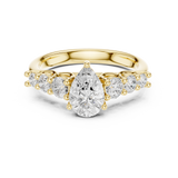 Gold Ring DDLR-705, Yellow Gold, view 4