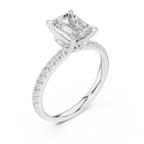 Gold Ring DDLR-1011, White Gold, view 2