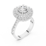 Gold Ring DDLR-400, White Gold, view 2
