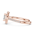 Gold Ring DDLR-535, Rose Gold, view 3