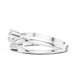 Gold Ring DDLR-829, White Gold, view 3