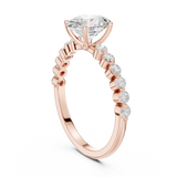 Gold Ring DDLR-1058, Rose Gold, view 1