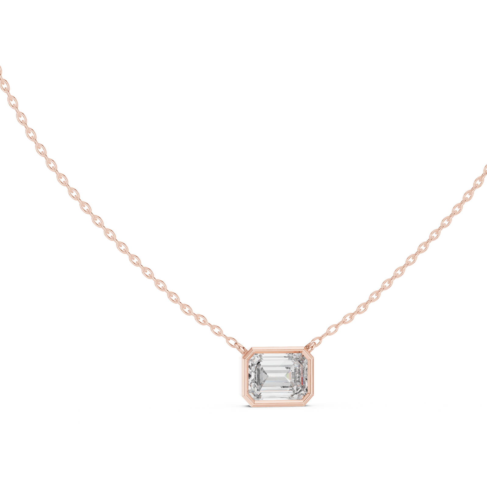 Gold Pendant GPD-0078, Rose Gold, view 1