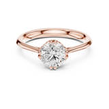 Gold Ring DDLR-552, Rose Gold, view 4