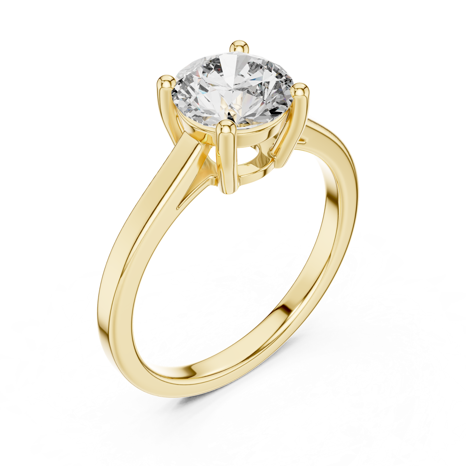 Gold Ring DDLR-066, Yellow Gold, view 2