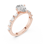 Gold Ring DDLR-1095, Rose Gold, view 2