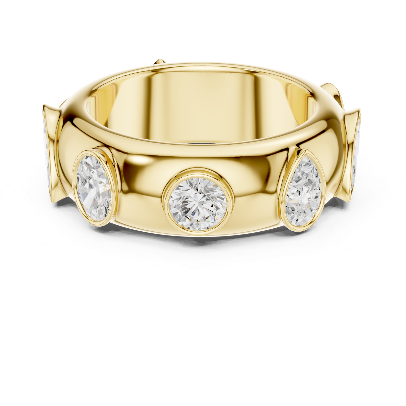 Gold Ring SBWR(52), Yellow Gold, view 4