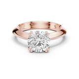 Gold Jewelry L36-8, Round center stone, Rose Gold